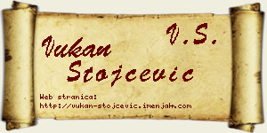 Vukan Stojčević vizit kartica